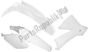 RTECH 563230440 set plastiques 4 pcs ktm blanc - La partie au fond