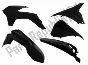 RTECH 563230512 set plastics 5 pcs w/ airbox cov ktm black - Bottom side