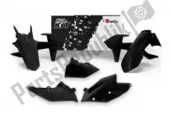 Here you can order the set plastics 5 pc w/ airbox cov ktm black from Rtech, with part number 563230668:
