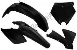 Here you can order the set plastics 4 pcs ktm black from Rtech, with part number 563230412: