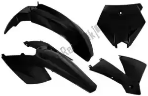 RTECH 563230412 set plastics 4 pcs ktm black - Bottom side