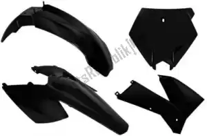 RTECH 563230414 set plastics 4 pcs ktm black - Bottom side