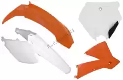 Here you can order the set plastics 4 pcs ktm (oe) from Rtech, with part number 563230400: