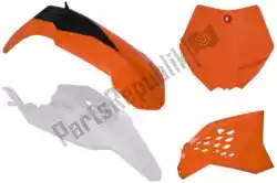 Here you can order the set plastics 4 pcs ktm (oe) from Rtech, with part number 563230402: