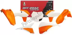 RTECH 563230632 set plasticos 6 uds ktm naranja-blanco (oe) - Lado inferior