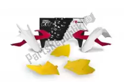 Qui puoi ordinare set plastica 5 pz c/airbox cov ktm rosso/giallo da Rtech , con numero parte 563230660: