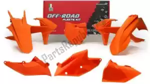 RTECH 563230680 set plastics 6 pcs w/left airb full orange - Onderkant