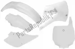 Here you can order the set plastics 5 pcs kawasaki white from Rtech, with part number 563225558: