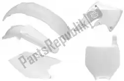 Here you can order the set plastics 5 pcs kawasaki white from Rtech, with part number 563225564: