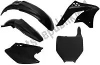 563225540, Rtech, Set plastica 5 pezzi kawasaki nero    , Nuovo