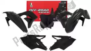 RTECH 563225586 set plastics 5 pcs kawasaki black - Bottom side