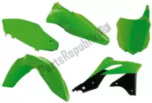 RTECH 563225521 set plastics 5 pcs kawasaki green - Bottom side