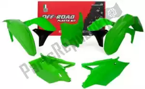 RTECH 563225591 set plastics 5 pcs kawasaki green - Bottom side
