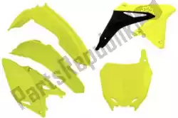 Here you can order the set plastics 5 pcs suzuki neon yellow from Rtech, with part number 563235548: