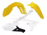 563240430, Rtech, Set plastiques 4 pcs yamaha yz jaune    , Nouveau