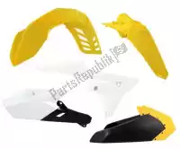 563240456, Rtech, Set plastics 6 pcs yamaha yellow    , Nieuw