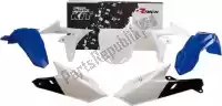 563240530, Rtech, Set plastica 5 pz yamaha blu-bianco (oe)    , Nuovo