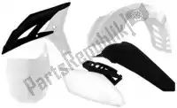 563240550, Rtech, Conjunto de plásticos 5 peças yamaha branco-preto (oe)    , Novo