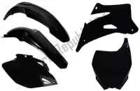 563240524, Rtech, Set plastics 5 pcs yamaha black    , New