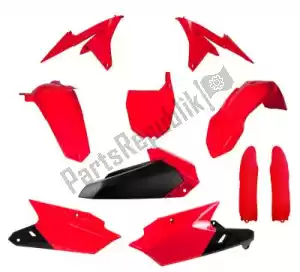 RTECH 563240662 set plastics 6 pcs yamaha yz red - Upper side