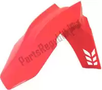 561610036, Rtech, Fender vented fr honda red pre-hole (oe)    , New