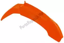Here you can order the mudguard front ktm orange (oe) from Rtech, with part number 561230237: