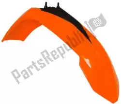 Here you can order the mudguard front ktm orange (oe) from Rtech, with part number 561230255: