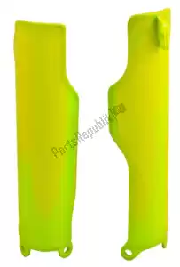 RTECH 562410040 bs vv fork protectors honda neon yellow - Bottom side