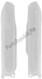 RTECH 562425133 bs vv fork protectors kawasaki white - Bottom side