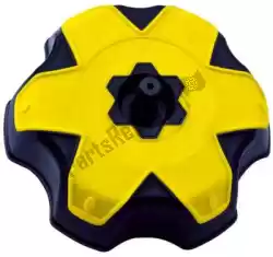 Here you can order the div bicoloured tank cap suzuki yellow from Rtech, with part number 568235102: