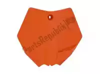 565230380, Rtech, Np numero delantero ktm naranja (oe)    , Nuevo