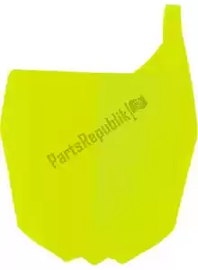 RTECH 565240522 fender front number plate neon yellow - Bottom side