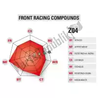 42458652, Brembo, Plaquette de frein z04 plaquettes de frein sinter racing    , Nouveau