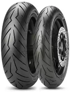 PIRELLI 082925500 trottinette 130/70 -12 diablo rosso - La partie au fond