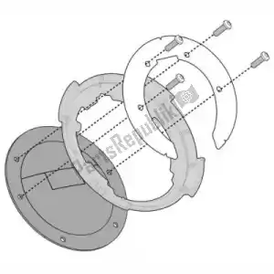 GIVI 87066202 bague givi bf08 ducati ( 848 , 1098 , 1198 ) - La partie au fond