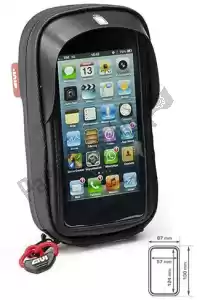 GIVI 870760251 givi s955b-suporte de telefone inteligente i-phone 5 - Lado esquerdo