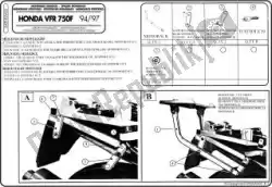 Here you can order the givi 242f monorack vfr750f 94-97 from Givi, with part number 87110262: