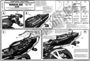 GIVI 87118090 givi 340f monorack fzs600 98-01 - Bottom side