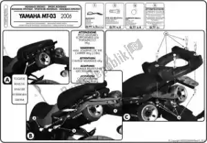 GIVI 87118176 givi 356fz-brazos laterales yamaha mt-03 '06 - Lado inferior