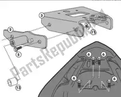 Qui puoi ordinare givi 1102kit-sp. Kit per plx1102 cf600f 11 da Givi , con numero parte 87310046: