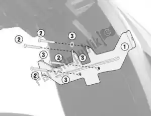GIVI 870996571 givi 3110kit-install kit for tst3110 - Bottom side