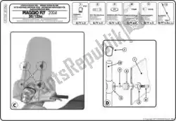 Qui puoi ordinare givi a110a-kit montaggio parabrezza per 107a da Givi , con numero parte 87901215: