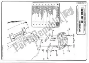 GIVI 87110370 givi e190 monorack st1100 - Bottom side