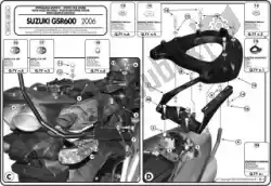 Here you can order the givi sr116 monorack suz. Gsr600 '06 from Givi, with part number 87114085: