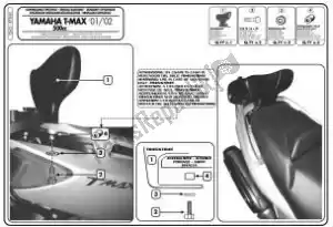GIVI 87050015 givi tb45-schienale t-max 01-02 - Lato superiore