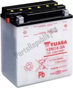 YUASA 101131 batería 12n14-3a - Lado inferior