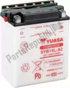 YUASA 101155 battery syb14l-a2 - Bottom side