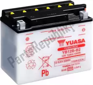 YUASA 101165 batterie yb12b-b2 - La partie au fond