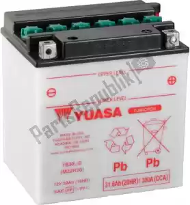 YUASA 101180 battery yb30l-b - Bottom side