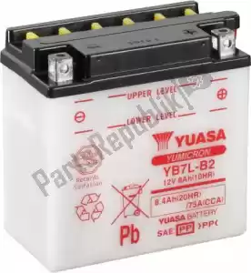 YUASA 101190 batería yb7l-b2 - Lado inferior